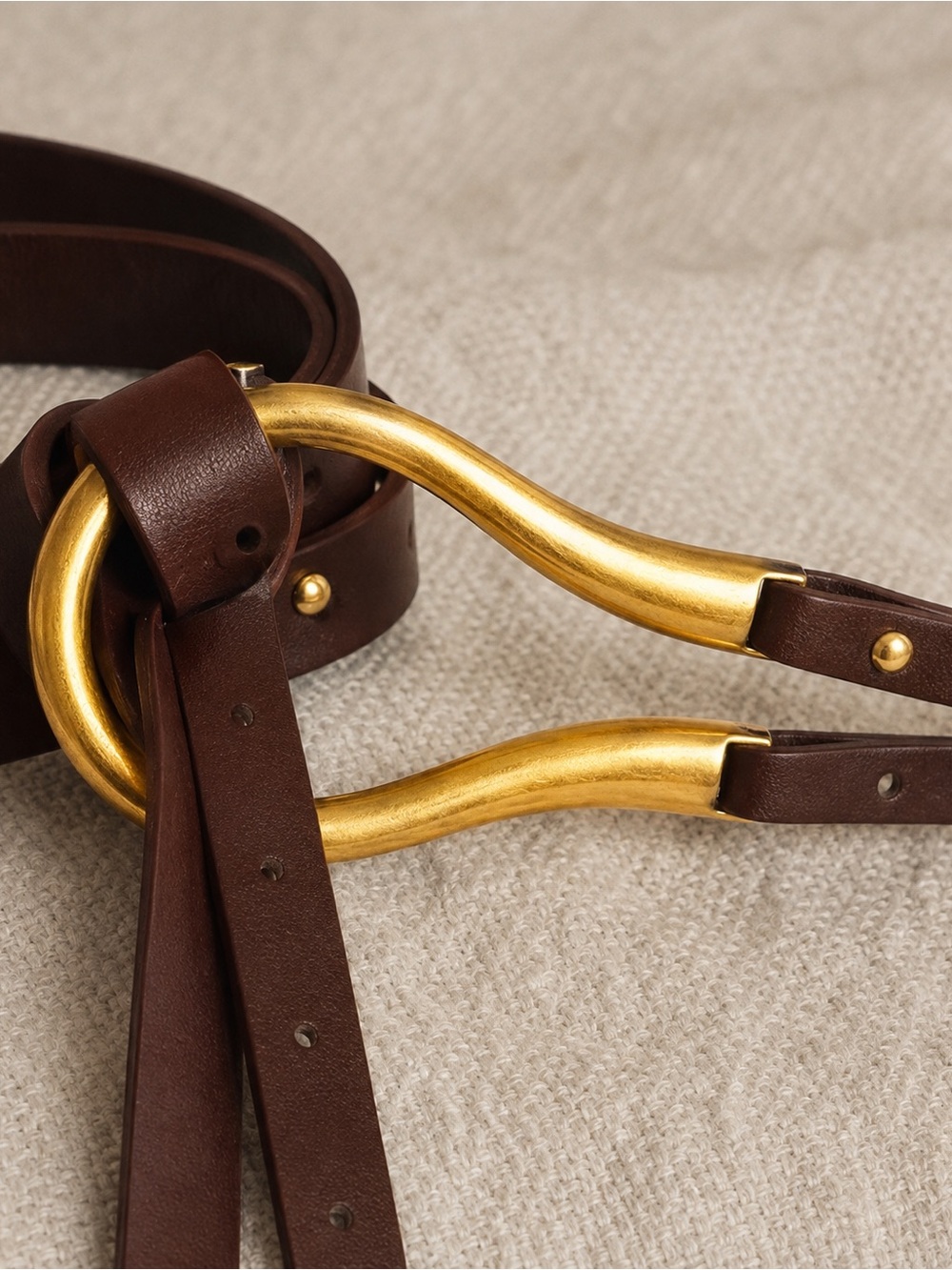 REVOLVE Loop Belt in Brown NEW - Picture 6 of 6